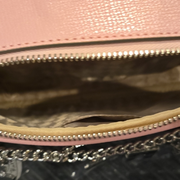 Karl Lagerfeld Pink Shoulder Bag with Silver Accents - Picture 5 of 10
